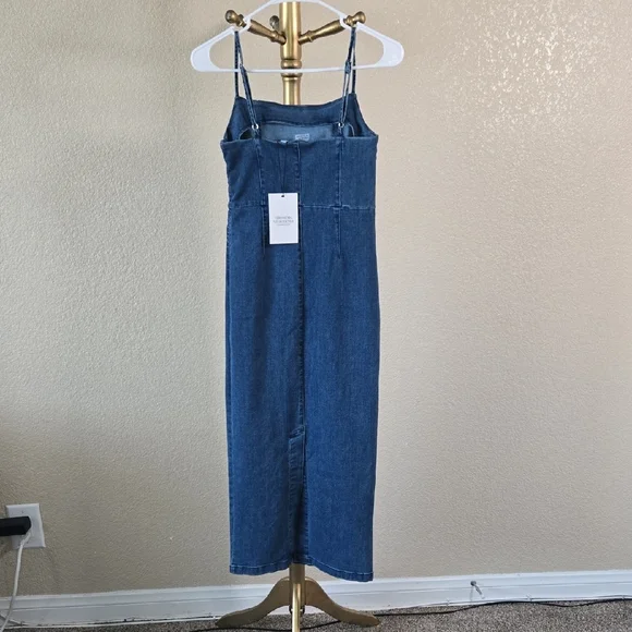 Vero Moda Blue Denim Midi Dress - Picture 6 of 10